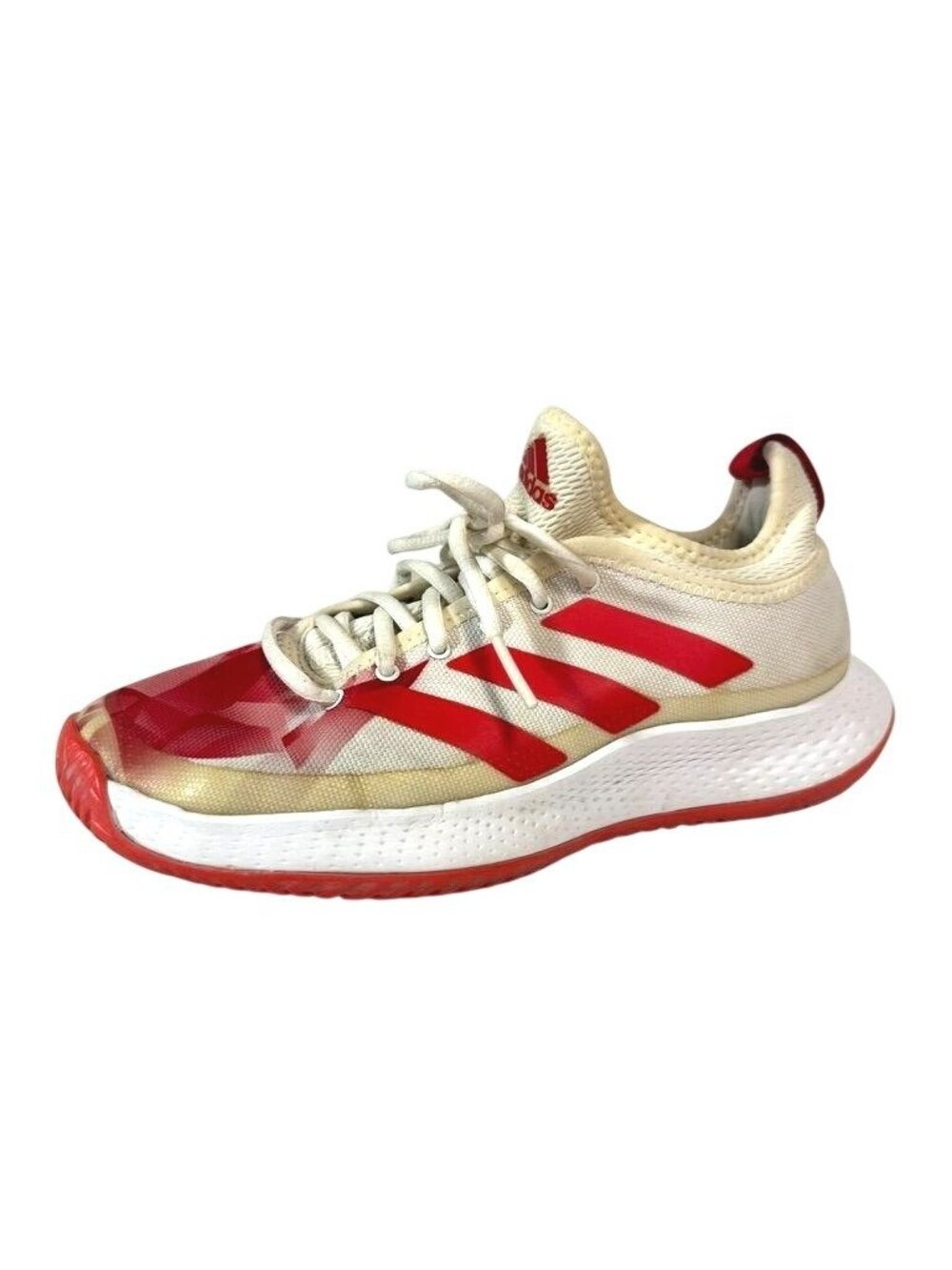 adidas Defiant Generation Bounce Tennis Shoes White Red Women's 5.5